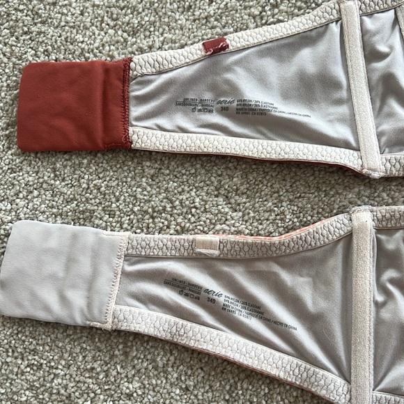 Aerie underwire seamless strapless bras 34D patterned pink red orange bundle - Picture 3 of 4